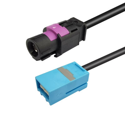 HSD 4 Pin Black Connector To Auto LVDS GVIF Extension Cord Adapter For HONDA
