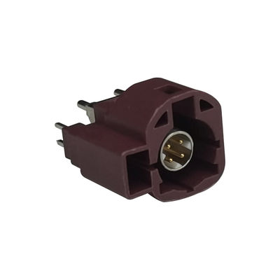 FAKRA HSD Connector 100 Ohm Straight Solder D-Code For In-Car Camera Systems