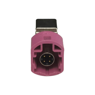 FAKRA HSD LVDS 4Pin H Code PCB Mount Connector for Car Radio