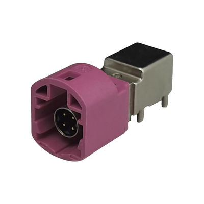 FAKRA HSD LVDS 4Pin H Code PCB Mount Connector for Car Radio
