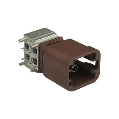 Quad Mini Fakra Connector HFM 4pin Right Angle Type Connector PCB/Panel Mount
