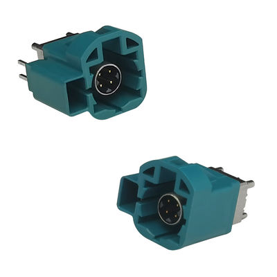 Straight Type FAKRA HSD Connector PCB Mount For Car Digital Infotainment Electronics