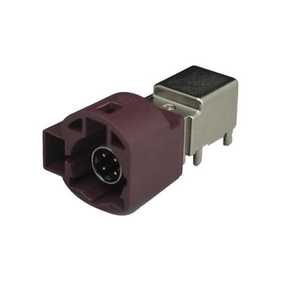 4+2Pin FAKRA HSD Connector PCB Mount RF Coaxial Connector For GPS