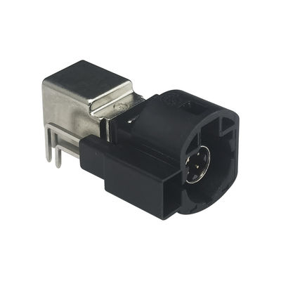 HSD Code A Plug 90 Degree 4+2Pin PCB Mount Right Angle Coaxial Connector