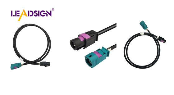 HSD LVDS Cable with Straight A to Z Code 4Pin Connectors for Automotive Systems